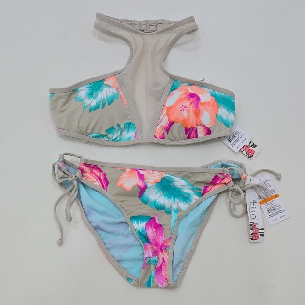 The Bikini Lab Women's Floral Bikini Set - Multicolor